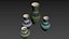 Hornsea slipware vases