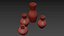 Hornsea slipware vases