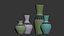 Hornsea slipware vases