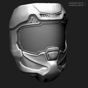 zbrush helmet 3d 3ds