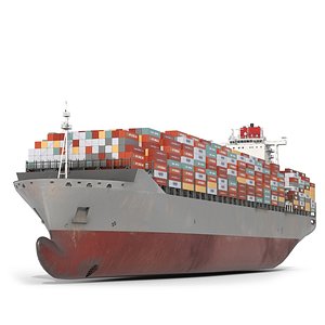 3D Container Ship