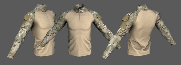 3D model Tactical Military Assault Combat Shirt
