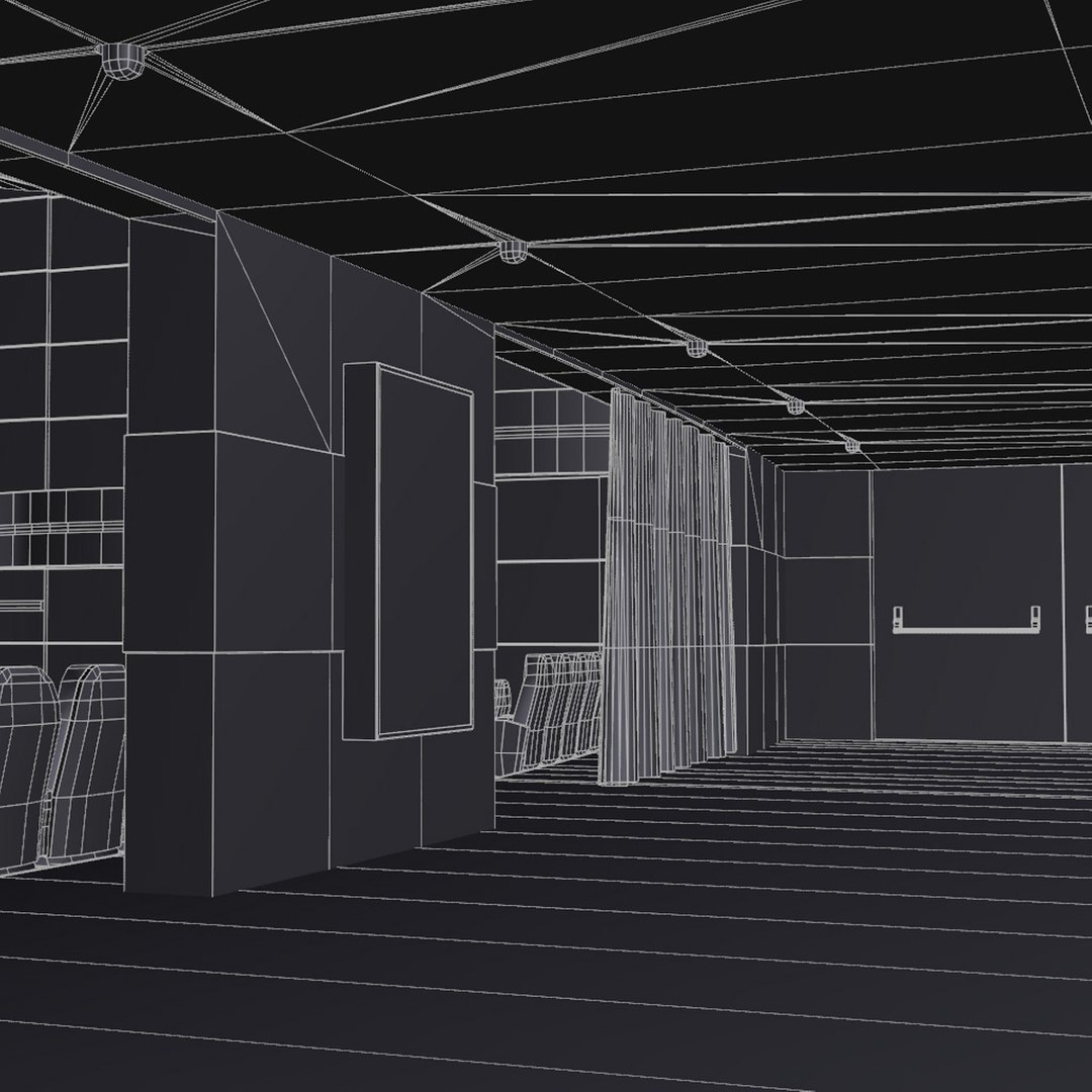 Cinema-theater Hall Modelled 3d Max