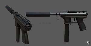 weapons tec-9 9mm 3D