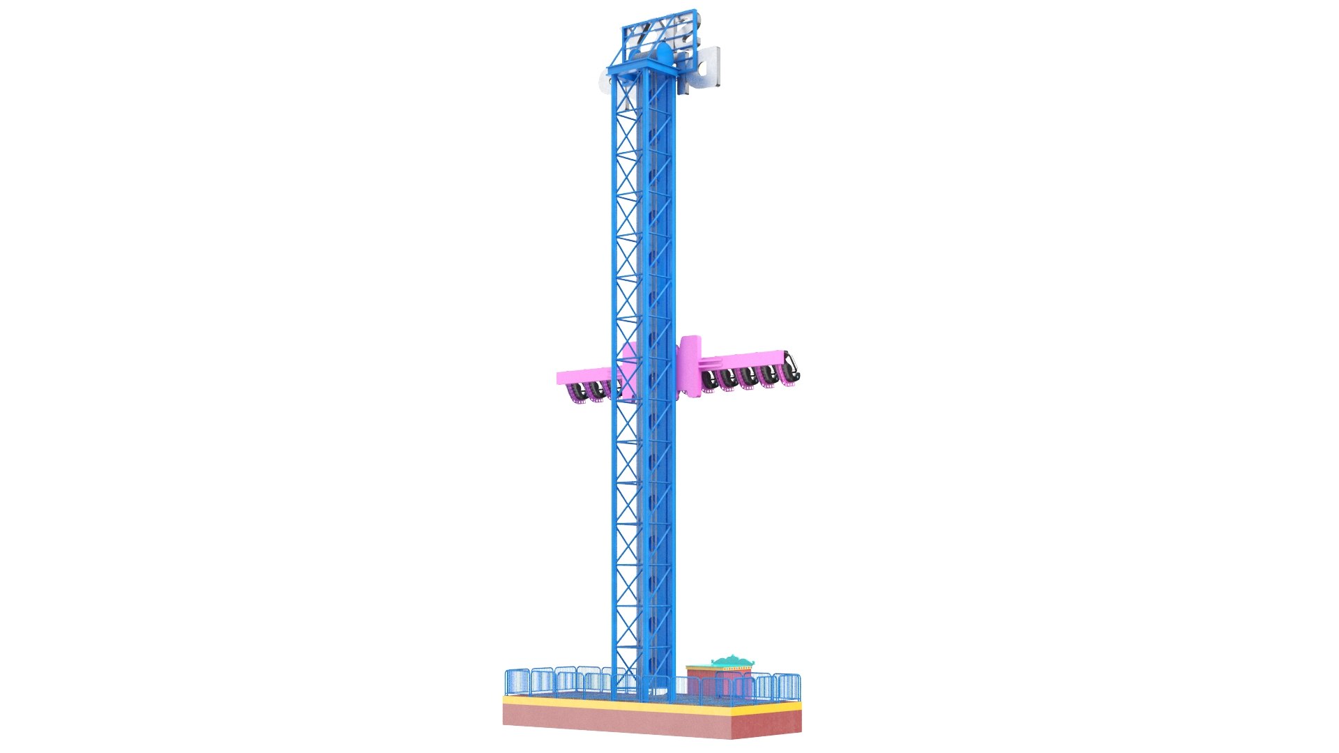 3D Real Sky Drop Ride - TurboSquid 1660574