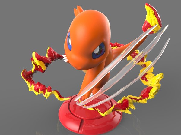 3D pokemon charmander