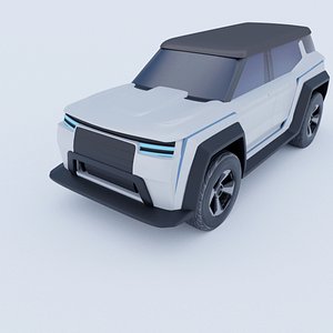 Cartoon car 3D model