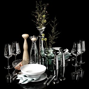kitchen decor set 08 3D