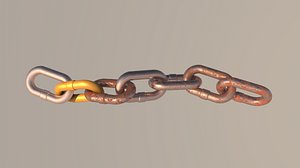 3D metal chain link different model