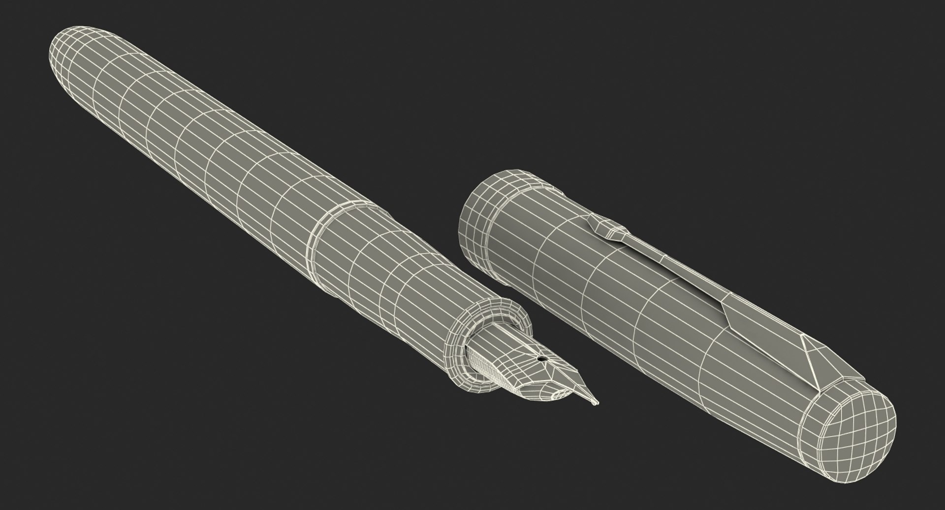 3D Classic Fountain Pen - TurboSquid 1209675