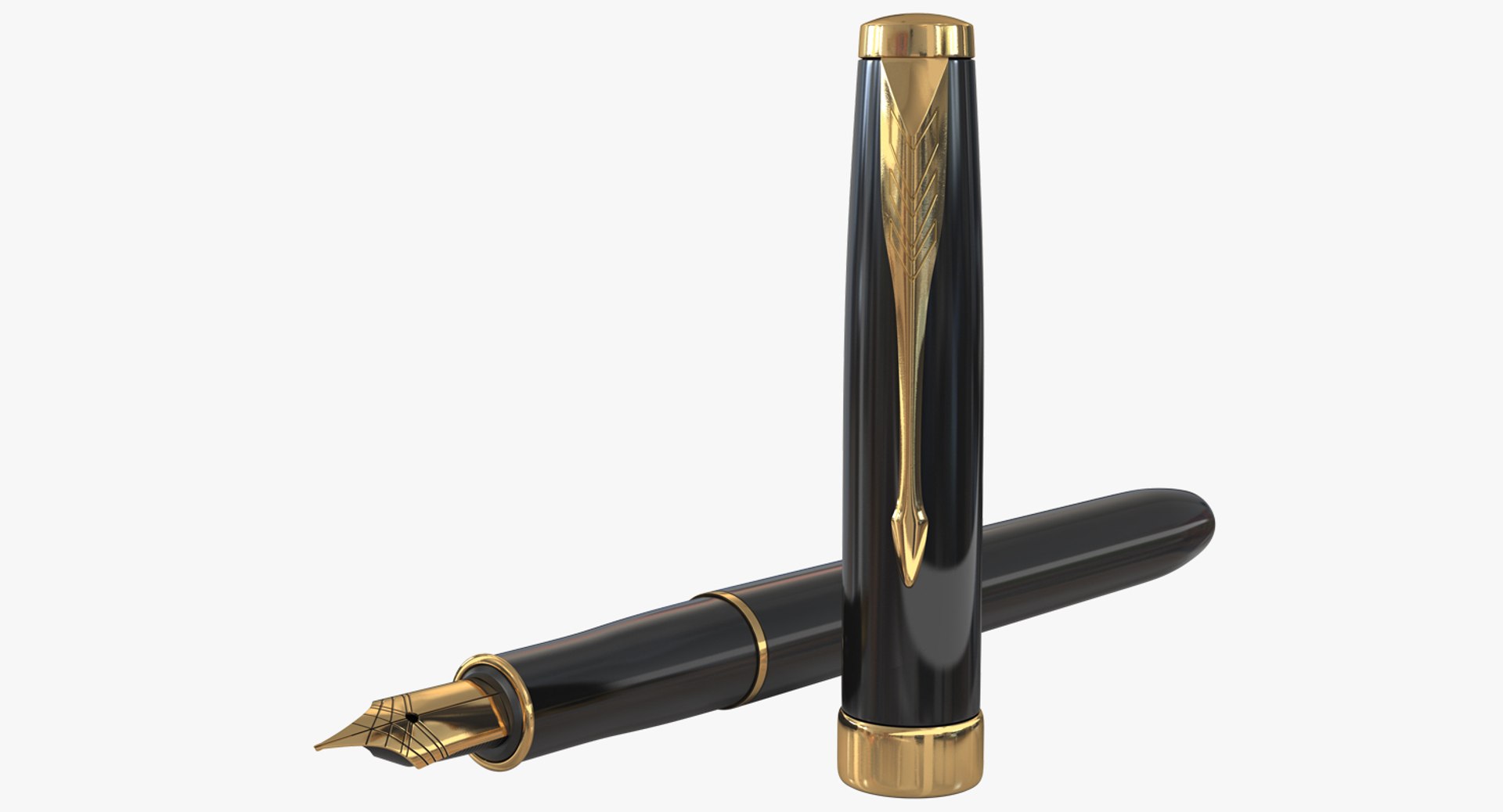 Classic Fountain Pen 3D model preview