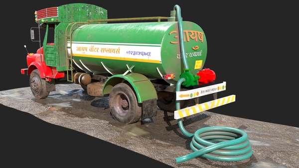 TATA SE 1613 Water Tanker Model 3D TurboSquid 1694919