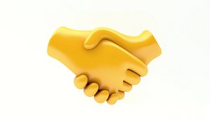 3D emoji hand