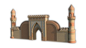 Castle Gate 02 3D