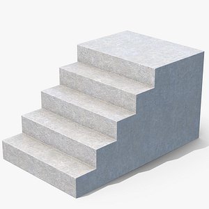 Concrete Stairs 3D model