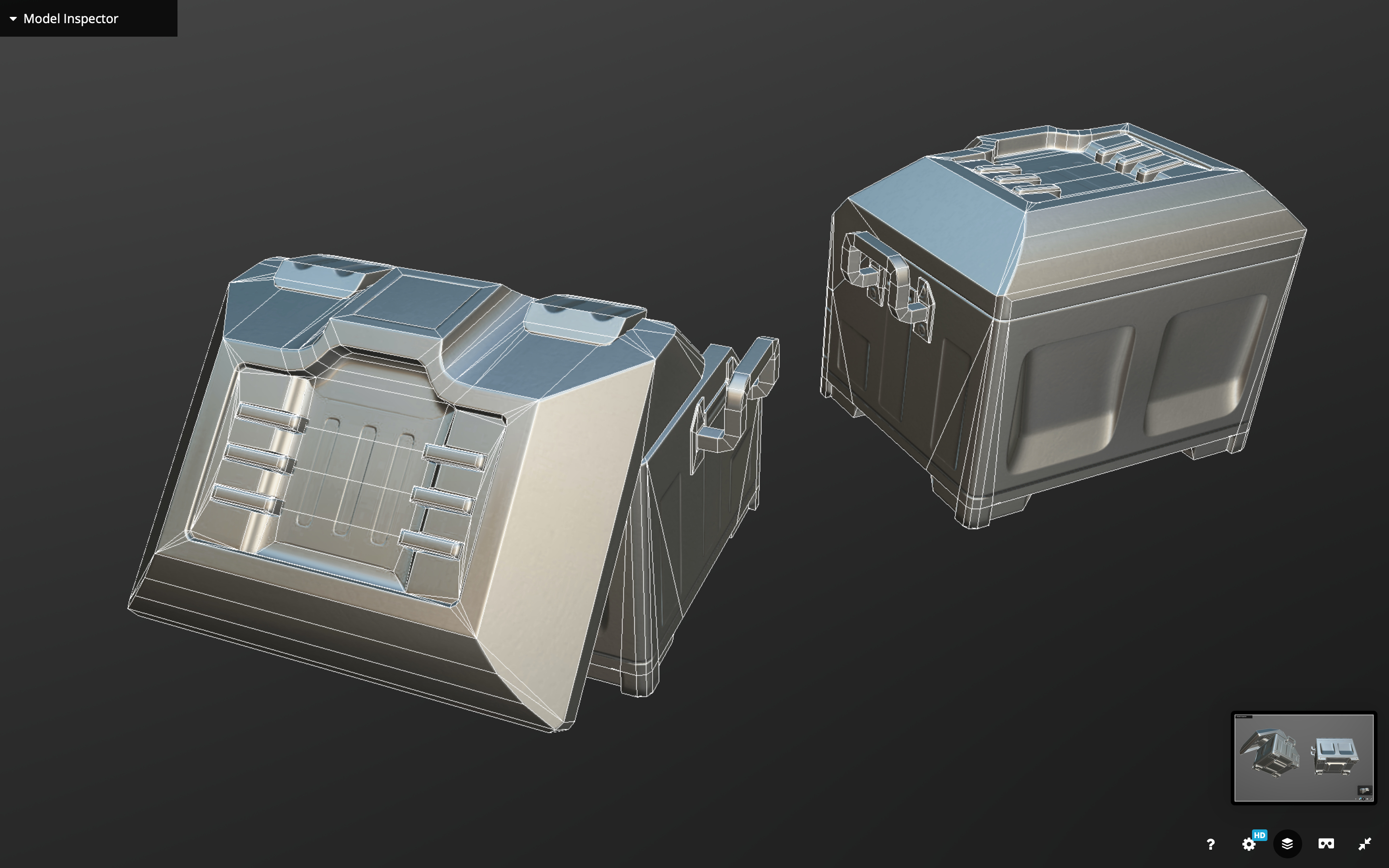 Military sci-fi loot crate 3D model - TurboSquid 1475677