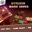 Stylized Magic Books Game Ready