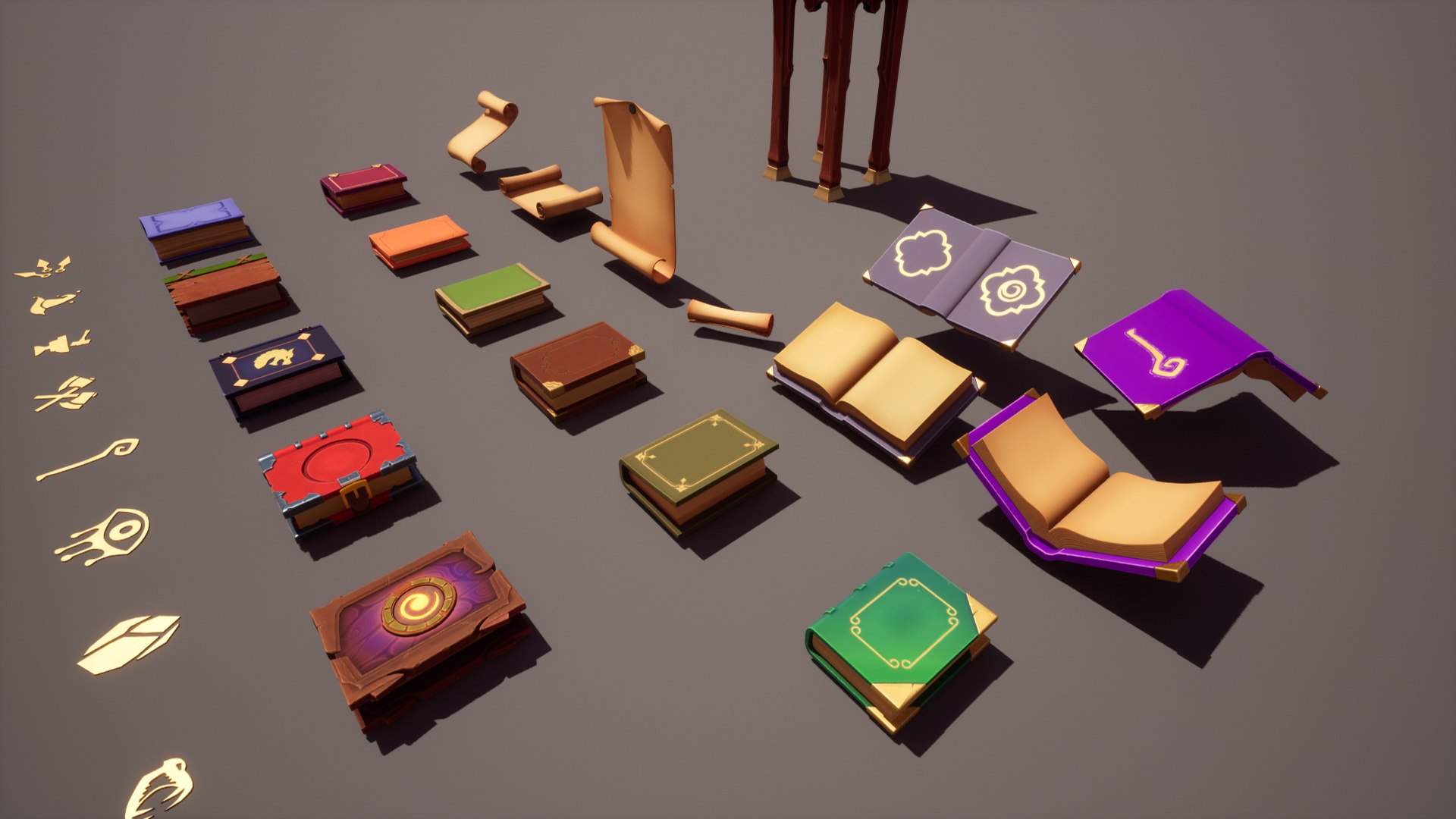3D Stylized Magic Books Game Ready https://p.turbosquid.com/ts-thumb/mL/IMnWYb/rc/product_shot_07/jpg/1687828406/1920x1080/fit_q87/3dd9536718a2128ab3d61ed61358d754d63721d8/product_shot_07.jpg