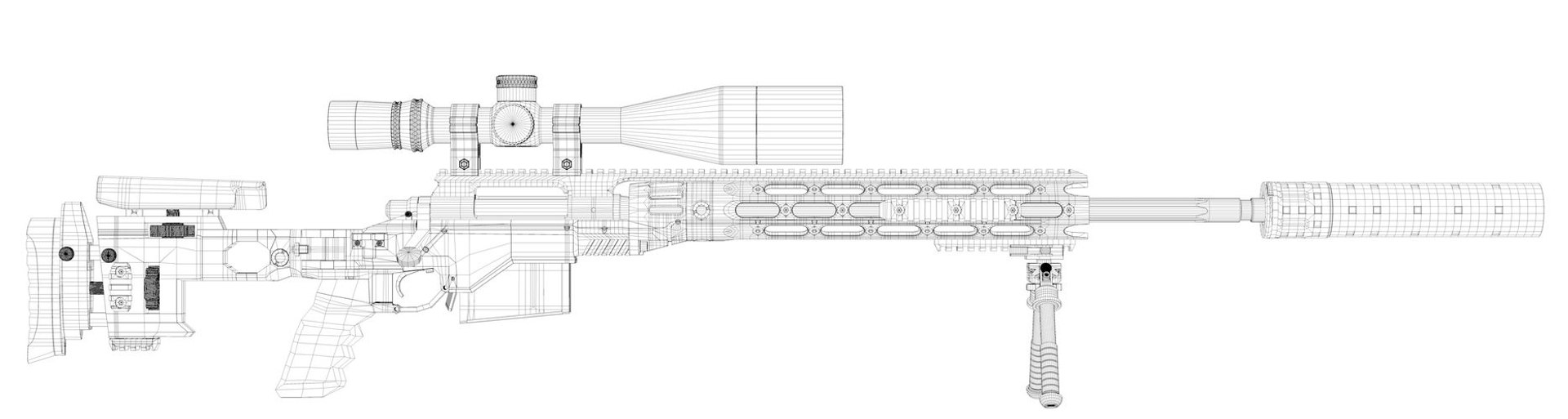 3d model xm2010 remington
