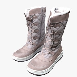 winter boots 3D