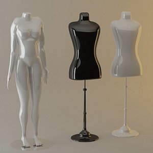 manequin human woman 3d max