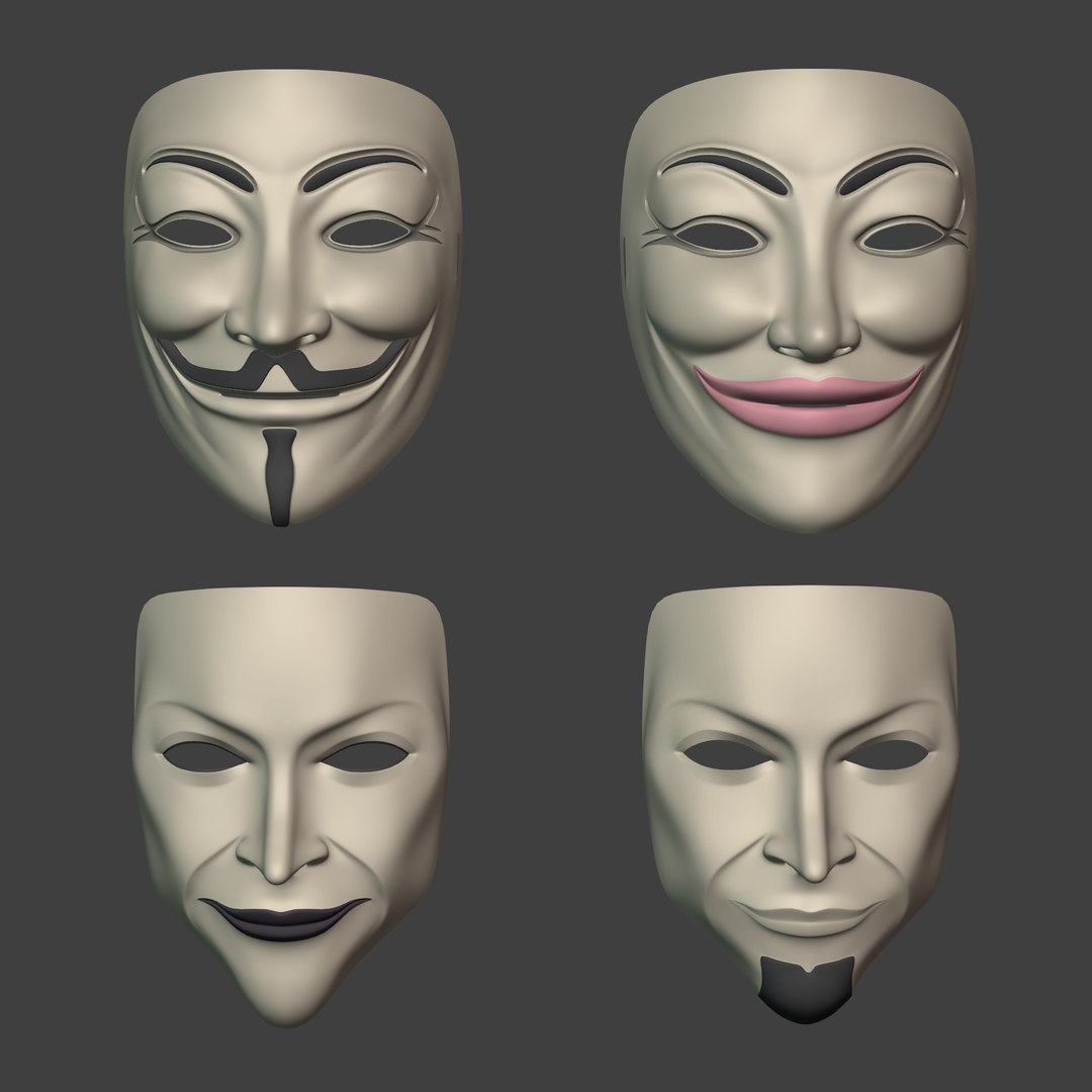 Masks Pack 3D model - TurboSquid 2096510