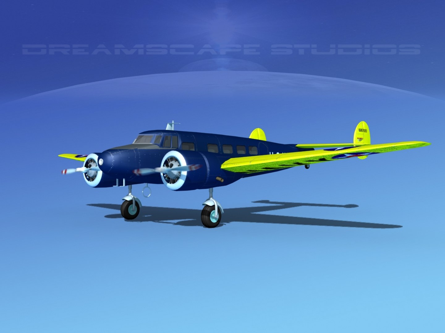 propellers lockheed 3d model