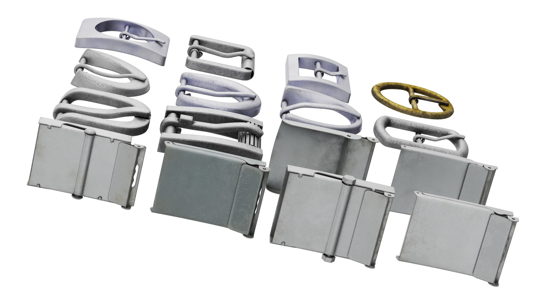 3D Used Belt Bucklers model https://p.turbosquid.com/ts-thumb/mL/VBaC5v/kO/usedbeltbucklers3dsmodel014/jpg/1679339065/1920x1080/fit_q87/4f518073126ce1854869ef197647003014a5d48a/usedbeltbucklers3dsmodel014.jpg