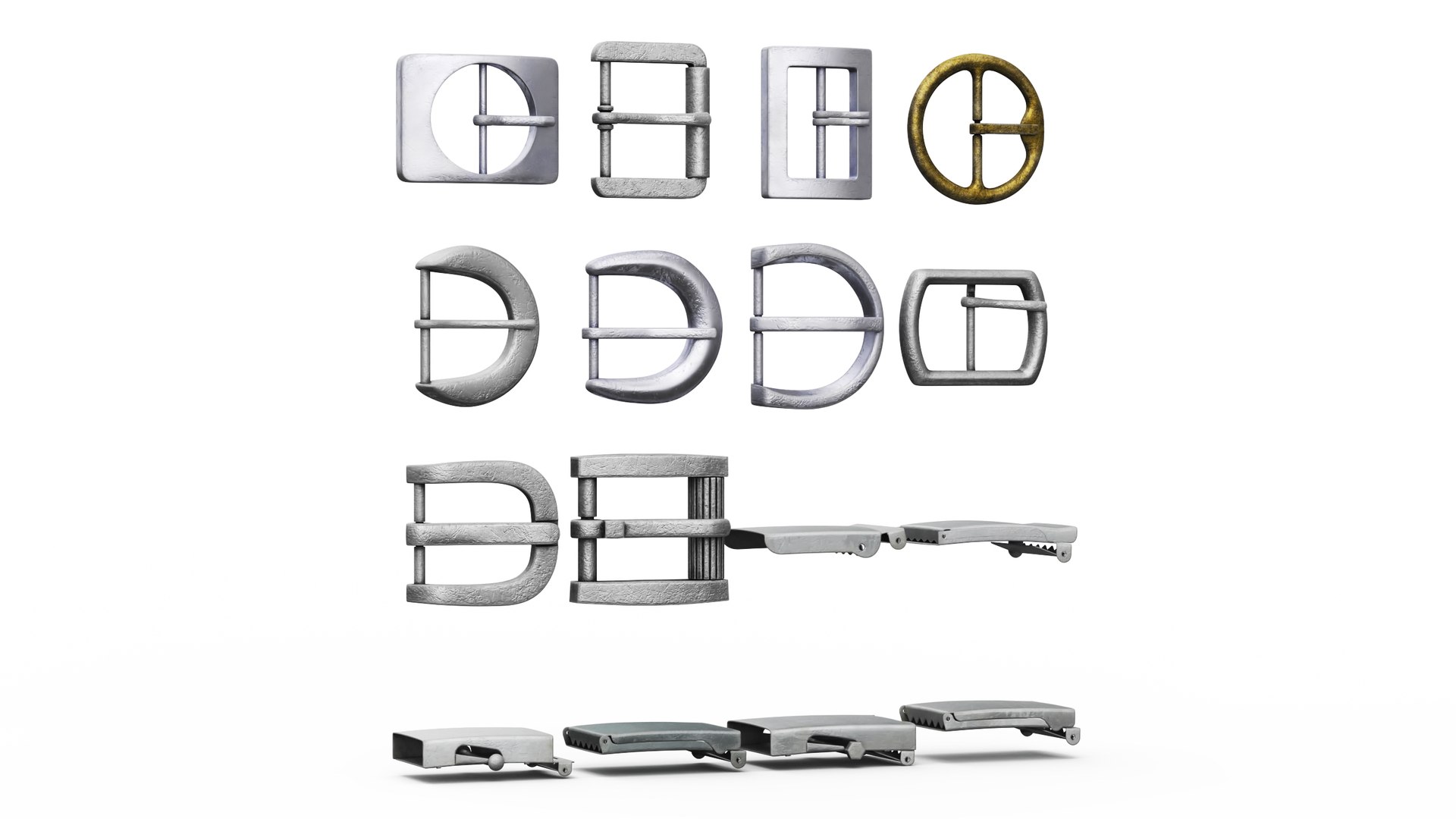 3D Used Belt Bucklers model https://p.turbosquid.com/ts-thumb/mL/VBaC5v/om/usedbeltbucklers3dsmodel001/jpg/1679338718/1920x1080/fit_q87/3cb7e5a0ee12c1bf2fd02113b55c6c8b9b24940e/usedbeltbucklers3dsmodel001.jpg
