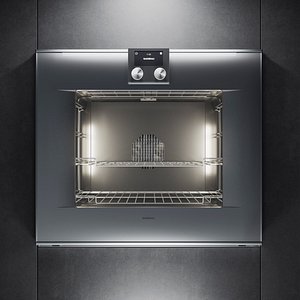 3D gaggenau oven bo480112 kitchen appliance