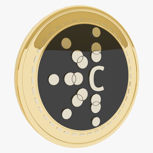 Cajutel Cryptocurrency Gold Coin 3D model