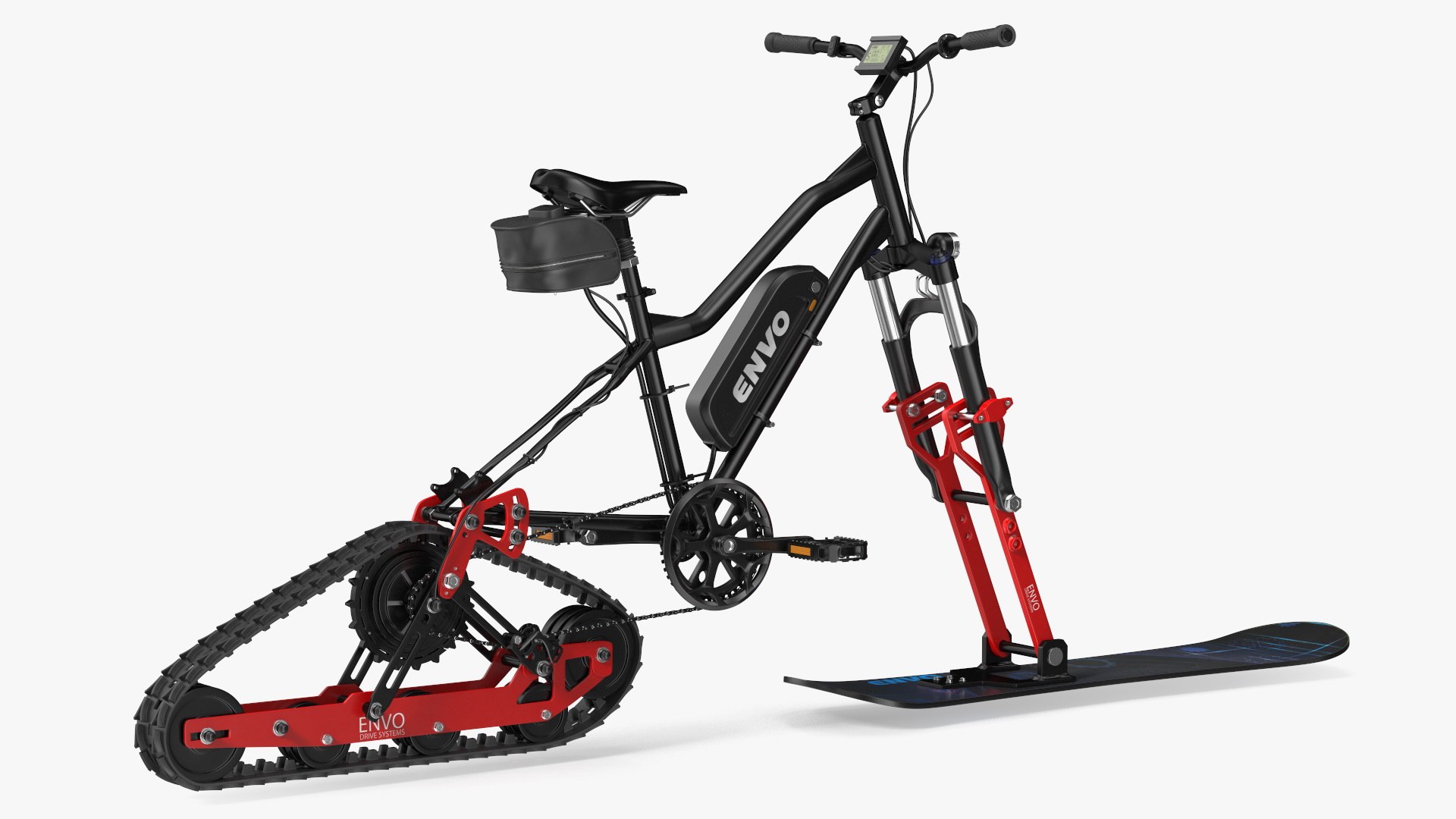 Envo Electric SnowBike Rigged 3D model preview