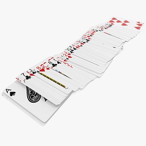 3D set playing cards model