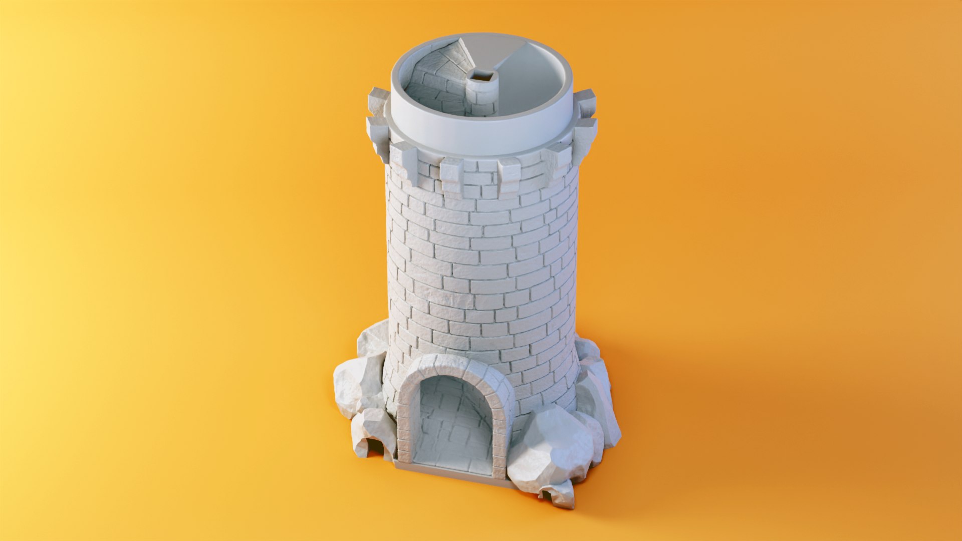 Medieval Dice Tower Printable 3D - TurboSquid 1785577