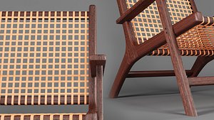 Wooden Chair Corona render 3ds max 3D model 3D model