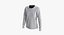 T-shirt manica lunga con scollo rotondo a spalla dritta da donna