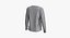 T-shirt manica lunga con scollo rotondo a spalla dritta da donna