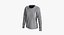T-shirt manica lunga con scollo rotondo a spalla dritta da donna