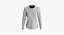 T-shirt manica lunga con scollo rotondo a spalla dritta da donna