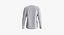 T-shirt manica lunga con scollo rotondo a spalla dritta da donna