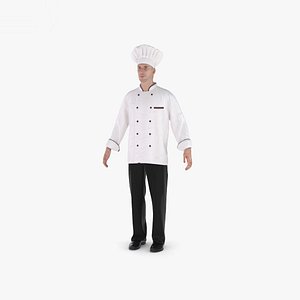 3D model chef cook person