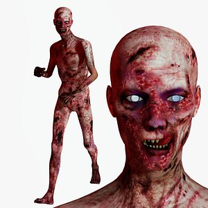 3D Zombies and Devoured Bodies model
