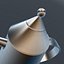 Stovetop Espresso Maker Moka Pot Photorealistic High Detail 3D Model