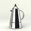 Stovetop Espresso Maker Moka Pot Photorealistic High Detail 3D Model