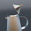 Stovetop Espresso Maker Moka Pot Photorealistic High Detail 3D Model