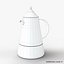 Stovetop Espresso Maker Moka Pot Photorealistic High Detail 3D Model