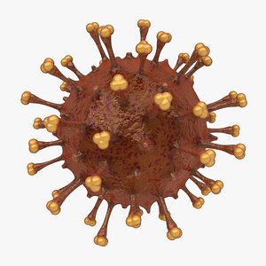 virus 09 brown 3d model