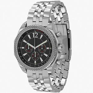 Generic Steel Bracelet Watch Black Dial