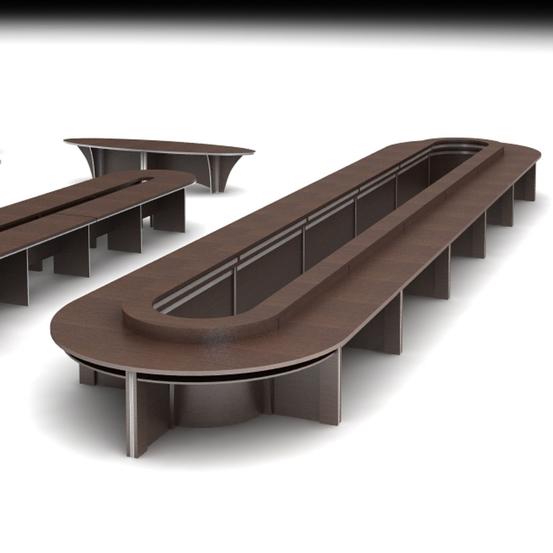 3d Conference Table Office Pack 1