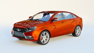 Lada Vesta 2015 serial Hi poly